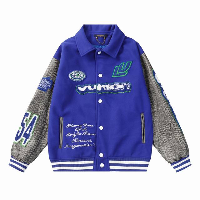 B35 Lv Universal towel embroidery baseball jacket jacket High-weight fabric feel