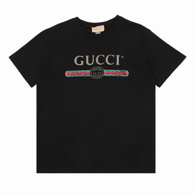 Gucci classic double ring belt Logo print short sleeves Size: Xs-L