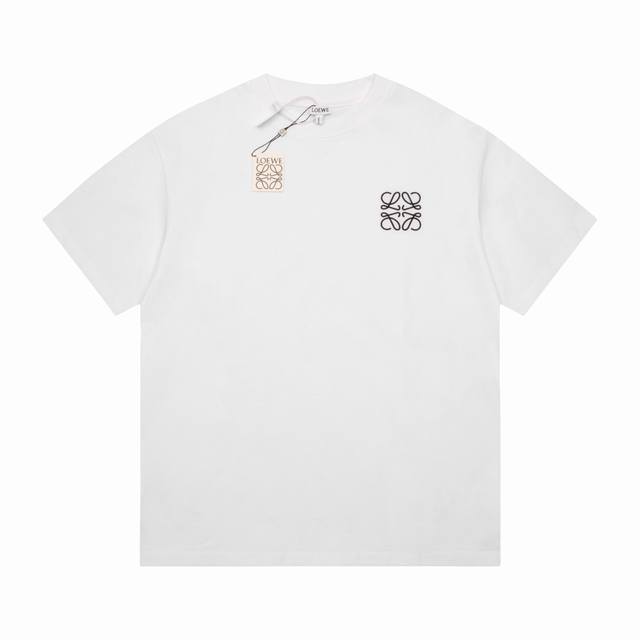 High quality Loew new series chest embroidered logo short-sleeved T-shirt, high-