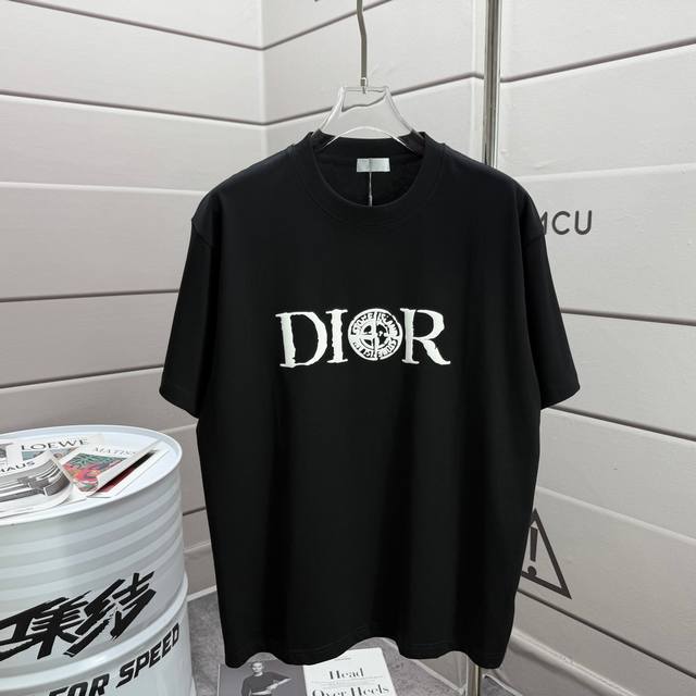 Dio* Dior* 2025 Spring and Summer new classic simple black and white letters thr