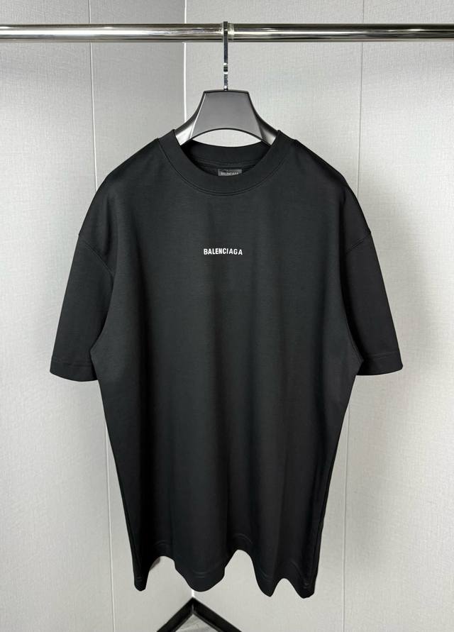 Balenciaga logo reflective short-sleeved T-shirt Customized long-staple cotton f