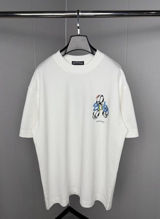 Chrome Hearts double-sided logo jacquard round neck short sleeve T-shirt Custom