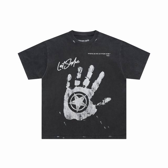 Ls111# Lost Shdws WDWGFH T-Shirt Latest American Fashion Washed Water Splashed I