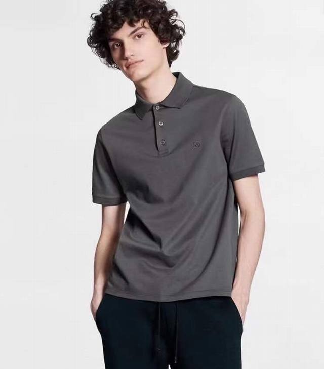 Gray blue, Donkey brand classic short-sleeved Polo, genuine channel! Noble and l