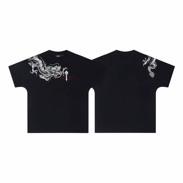 T73# S-Xl Trapstar high quality new cotton bat sleeve over-shoulder dragon print
