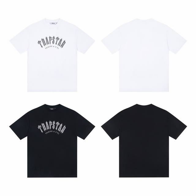 T38# Trapstar American trendy brand letter hot diamond classic letter pure cotto