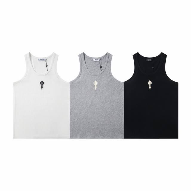 T71# Trapstar new embroidered letter sleeveless sports vest Size: SML Xl
