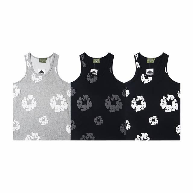 D303# Denim Tears Foam Kapok Sleeveless Vest S-Xl