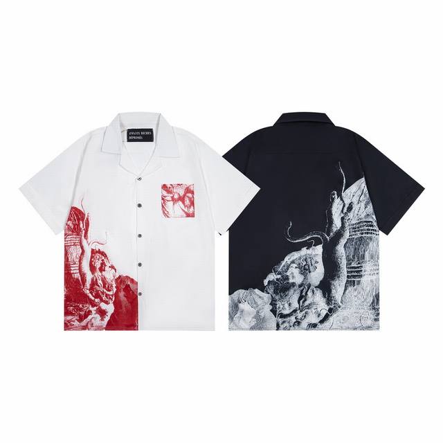 Er02# Erd Melancholic rich second generation new loose casual pattern print pock