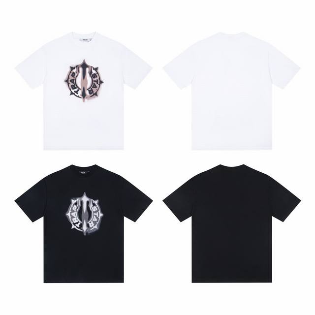 T37# American trendy Trapstar high street original rudder direct printing pure c