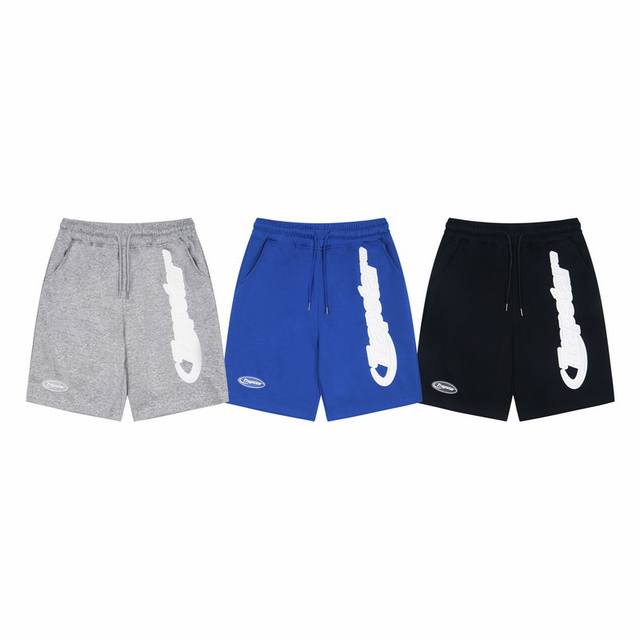 T65# S-Xl American trend Trapstar logo letter patch Logo drawstring shorts summe