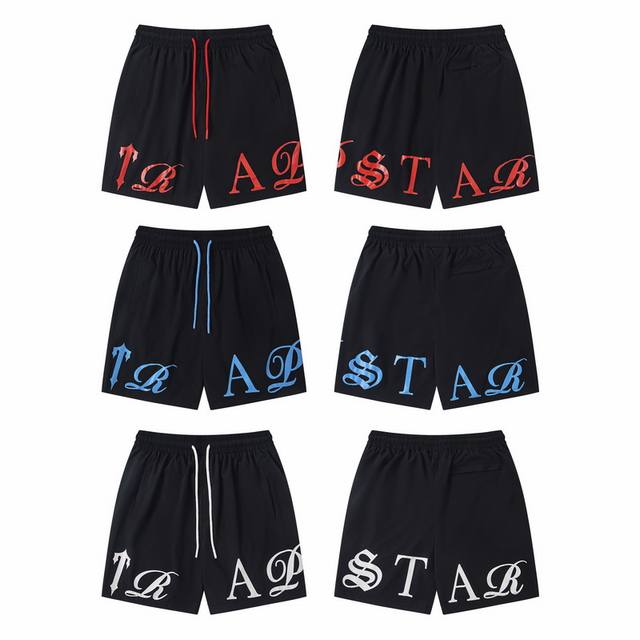 T95# Trapstar high quality letter print drawstring casual shorts SML Xl