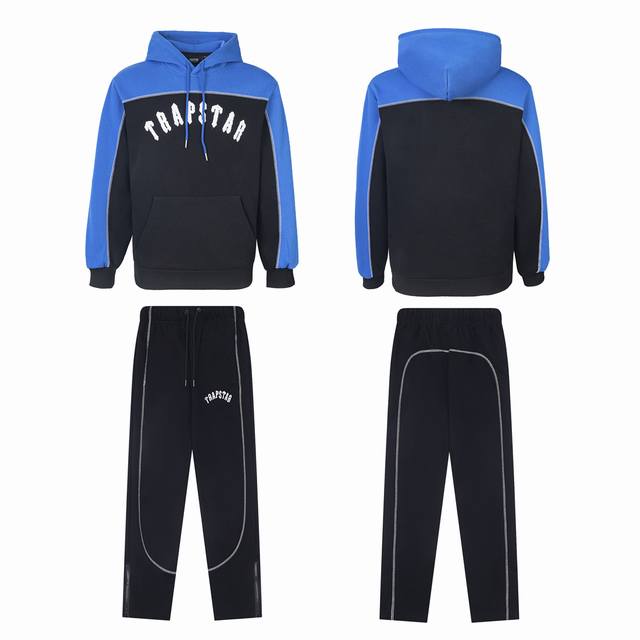 Trapstar American fashion brand autumn and winter new hooded sweatshirt suit, un