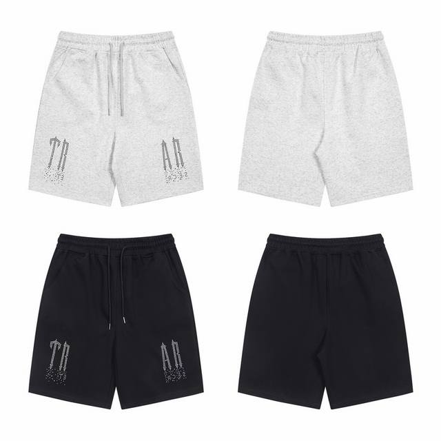 T67# Trapstar hot diamond American street letter diamond shorts loose version Si