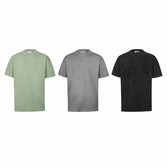 6621# Official website new washed retro distressed patchwork embroidery Trapstar