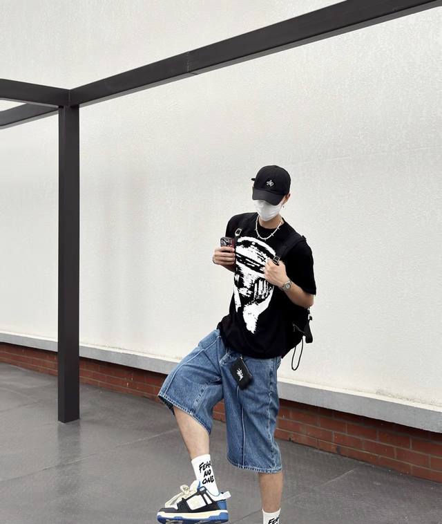 C231#Corteiz High Quality American Street Hip-Hop Printed Short Sleeve T-shirt M