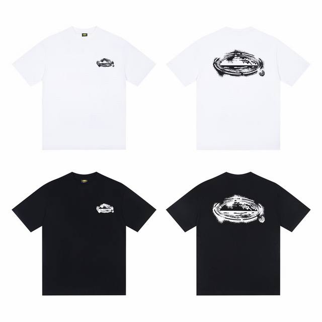 C210#Corteiz Alcatraz High Quality American Street Hip-Hop Printed Short Sleeve