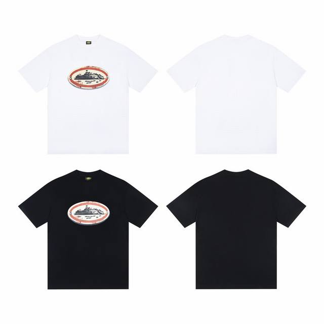 C208#Corteiz Alcatraz High Quality American Street Hip-Hop Printed Short Sleeve
