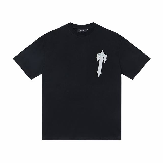 T28# Trapstar new high street printed loose T-shirt 16 Color: black, white Size: