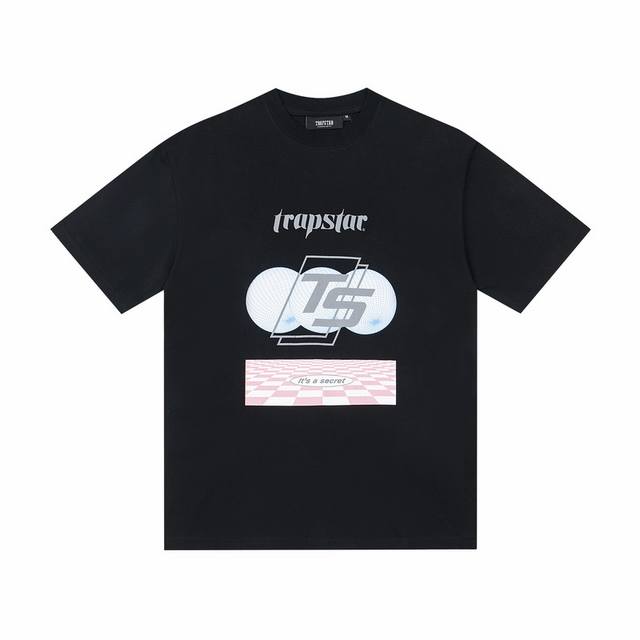 T22# Trapstar new high street printed loose T-shirt 15 Color: black, white Size: