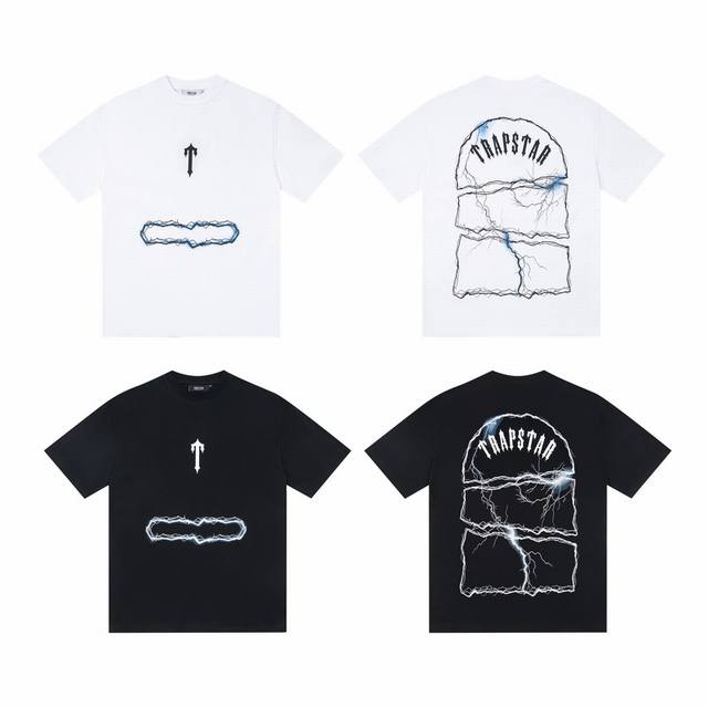 T21# Trapstar American new high street lightning print loose T-shirt 18 Color: b