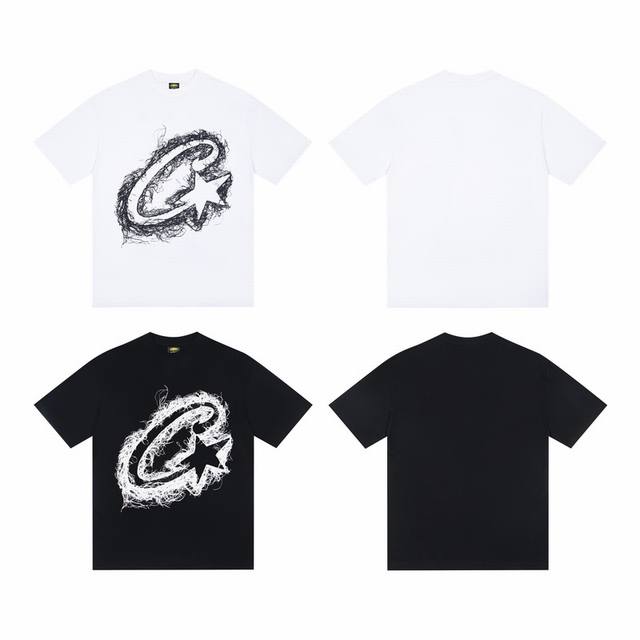 C203#Corteiz Alcatraz High Quality American Street Hip-Hop Printed Short Sleeve