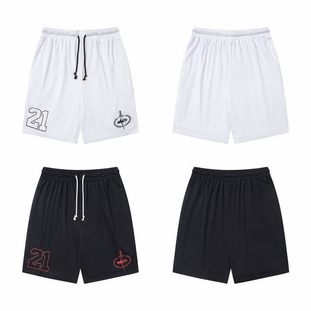 C217# American trendy niche brand Corteiz Devil's Island sword letter 21 printed