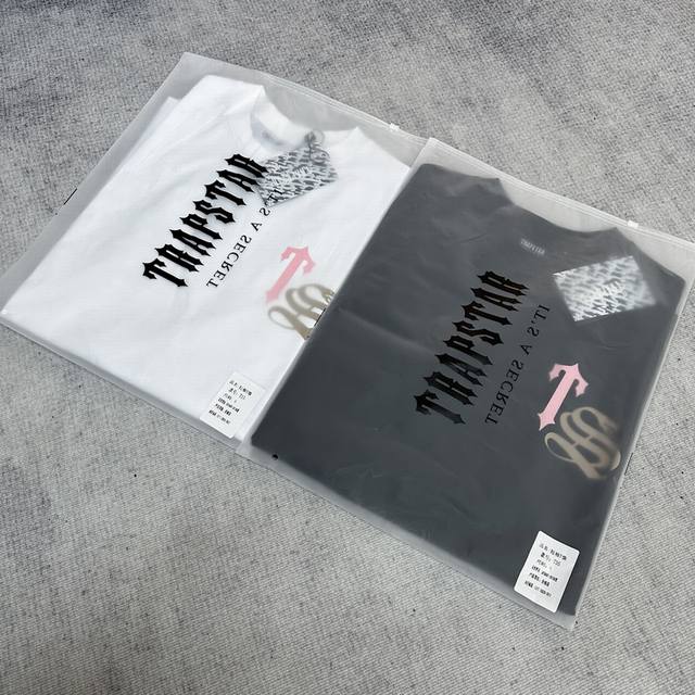T35# Trapstar new high street printed loose T-shirt 17 Color: black, white Size: