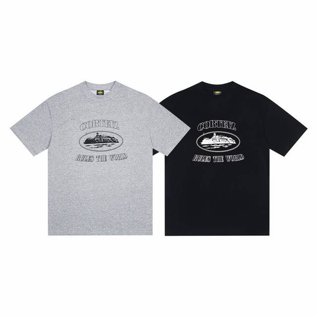 C211#Corteiz Alcatraz High Quality American Street Hip-Hop Printed Short Sleeve