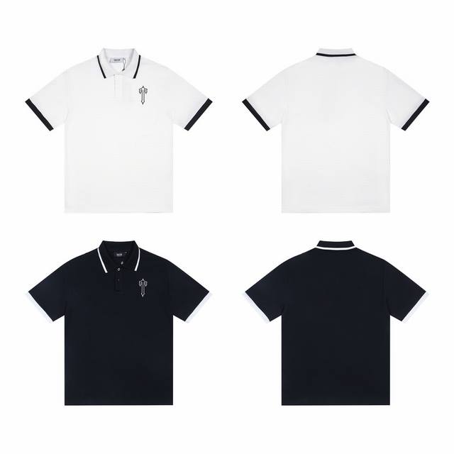 T16#Trapstar American new style Poio 10,000-needle embroidery loose T-shirt Colo