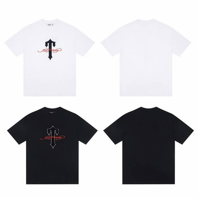T20#Trapstar American new logo title commemorative edition loose T-shirt 14 Colo