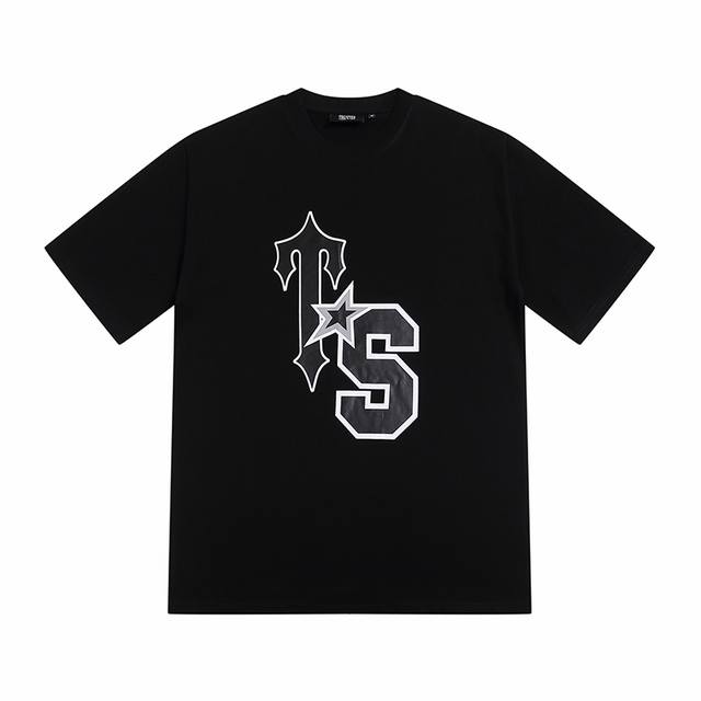 Yh615# Trapstar 280g heavy double yarn pure cotton loose short sleeve T-shirt 10