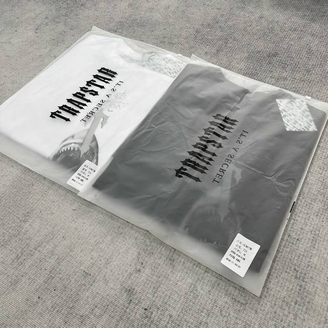 T25# Trapstar American new high street shark hook direct spray printing loose T-