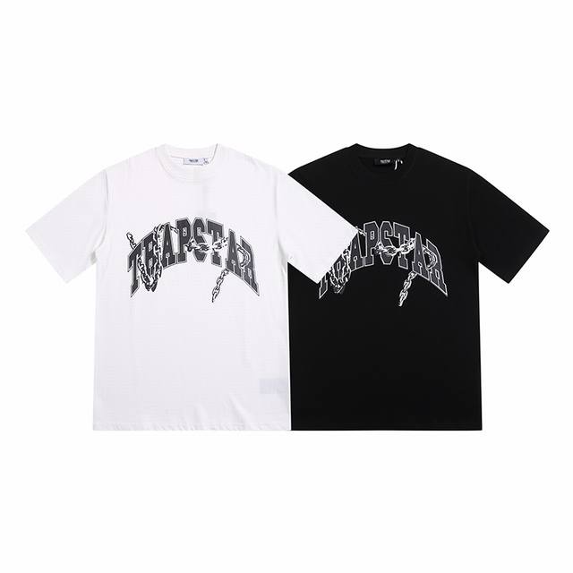 Yh603# Trapstar 280g heavy double yarn pure cotton loose short-sleeved T-shirt 1