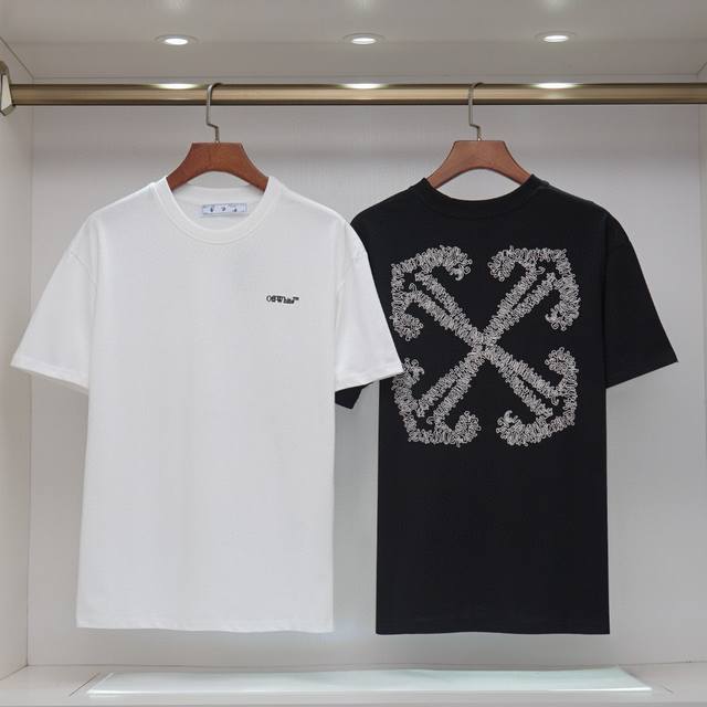 A316#0Ff 270g double yarn short sleeves, imported machine embroidery process, bl