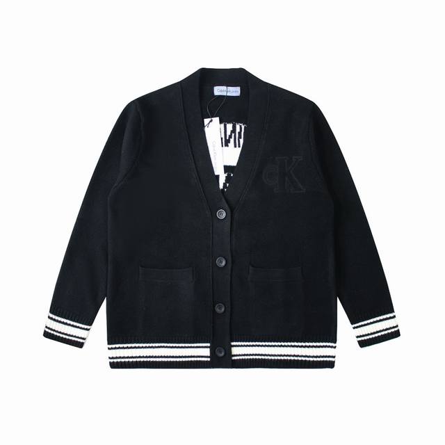 Style number: D143 Only M left Calvin Klein Jeans Ck classic letter casual cardi