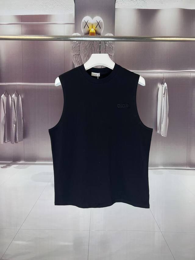Dior*Dior 2025 Summer Cd Dior letter logo embroidery craft waistcoat sweat vest