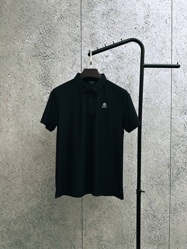 Kails seamless glued solid color lapel ice-feel quick-drying Polo shirt The whol