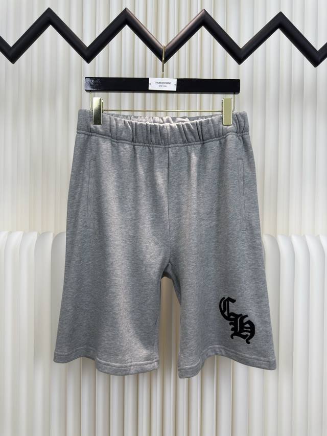 Chrome Hearts grey Sanskrit logo shorts Authentic version - physical counter - t