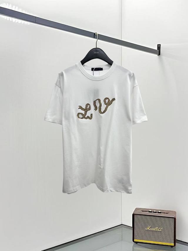 Lv Louis Vuitton 25Ss new short sleeve, the highest version of heavy craftsmansh