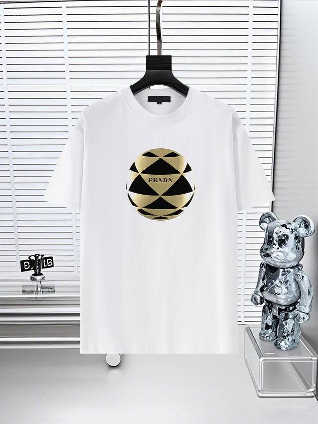 Prad* Prada 25Ss new short-sleeve, the highest version of the classic logo patte