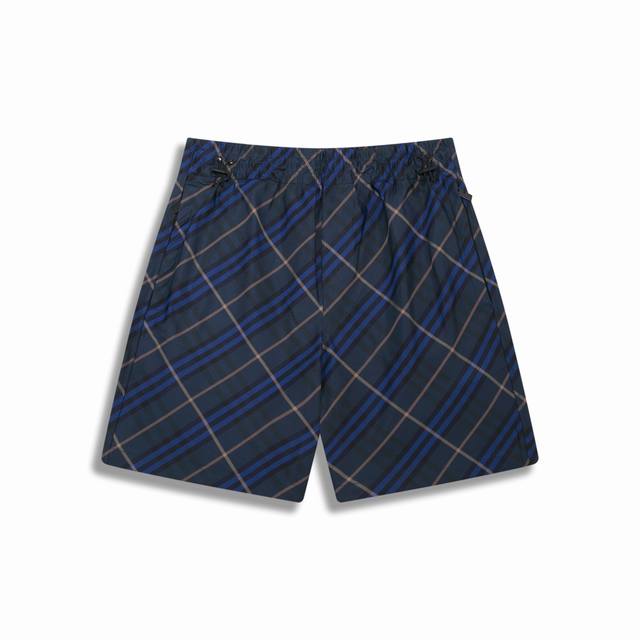 Correct version High quality Bbr 25Ss New Twill Plaid Casual Beach Shorts Proces