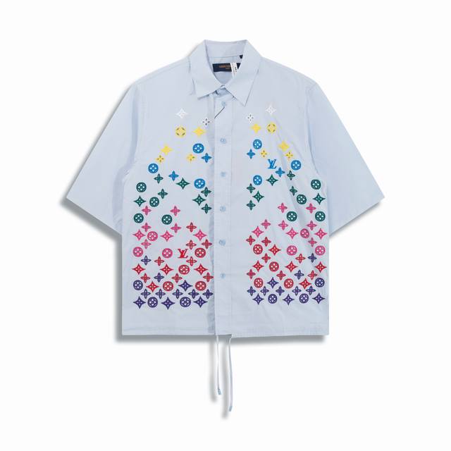 Correct version High quality 1V New 25Ss Floral Monogram Color Gradient Hollow E