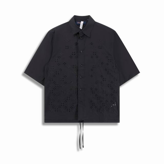 Correct version High quality 1V 2025Ss New Monogram Floral Hollow Embroidery Sho