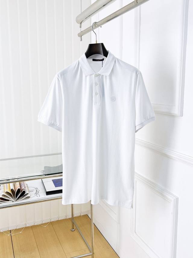 Lv25Ss High quality short-sleeved lapel Polo shirt Correct version Top replica c