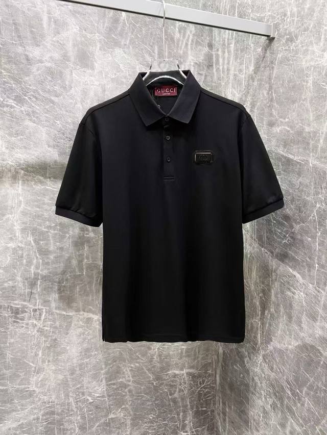 Gucci's new summer T-shirt with lapel and short sleeves, custom-made fabrics are