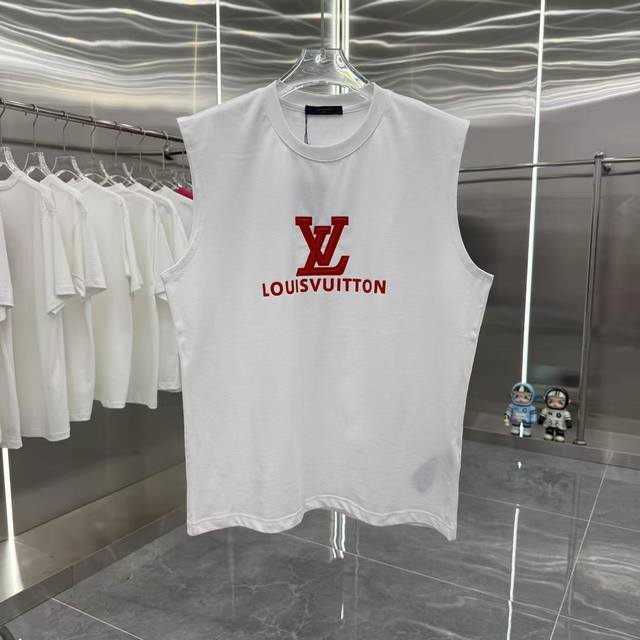 Lv 2025 summer new sleeveless vest beautiful velvet thick board sponge craft uni