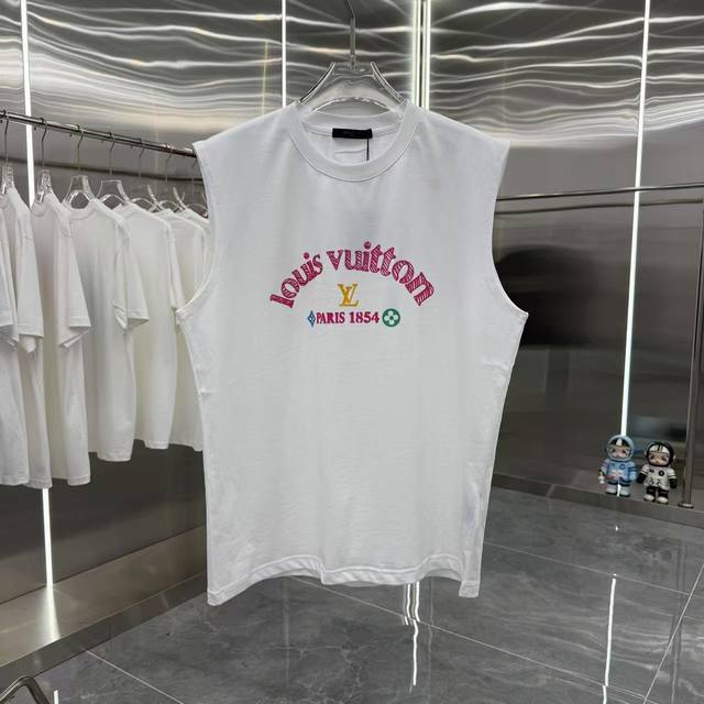 Lv 2025 summer new sleeveless vest thick plate silicone craft unisex loose versi