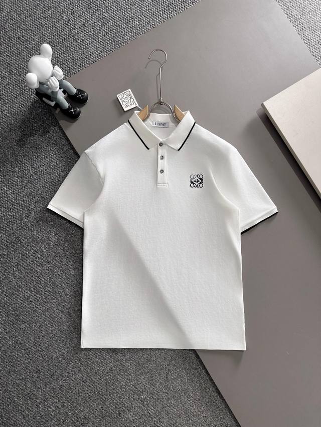 Loewe* 2025 Spring/Summer new models Original high version Loewe Polo shirt fabr