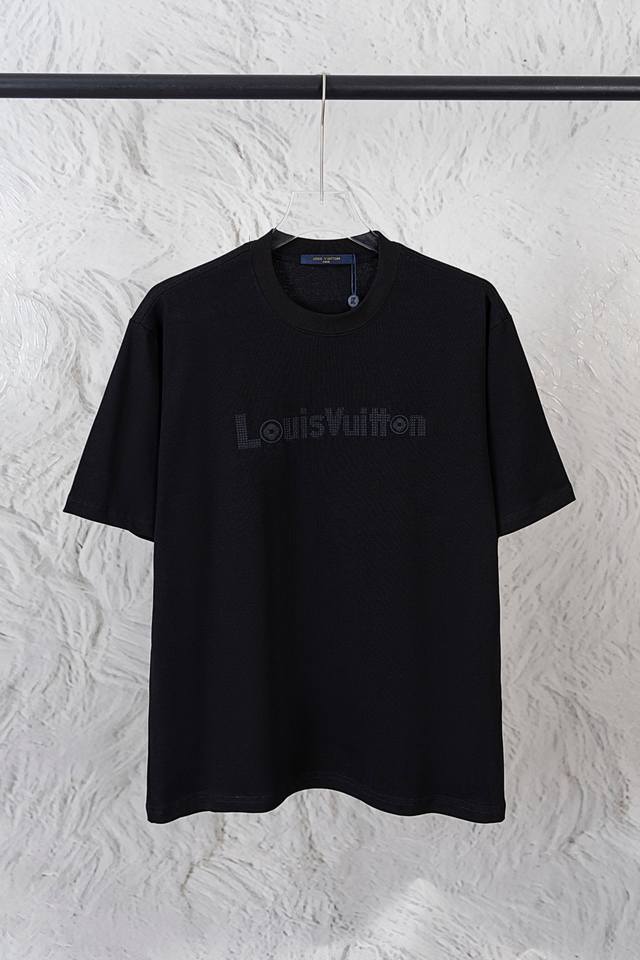 Louis Vuitton Lv 25Ss new embroidered round neck short-sleeved T-shirt high vers